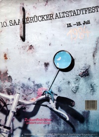 Historisches Plakate zum Saarbrücker Altstadtfest 1984
