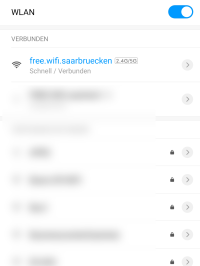 Step 2: Wait for the connection to free.wifi.saarbruecken
