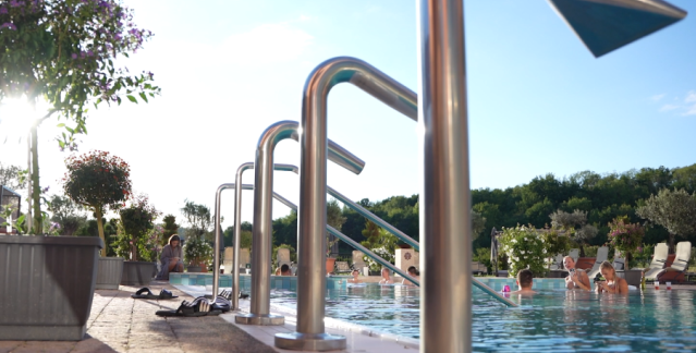 Saarland thermal baths pool outdoors