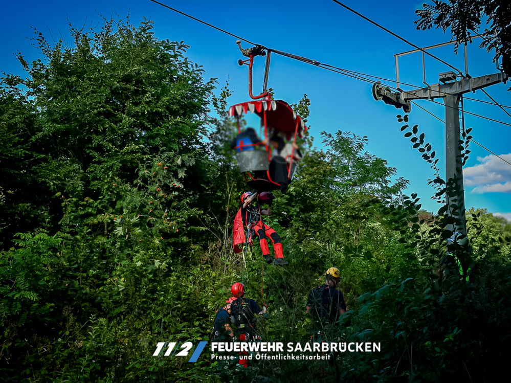 Einsatzbilder, Rettung Personen aus Gondeln im DFG Einsatzbilder, Rettung Personen aus Gondeln im DFG
